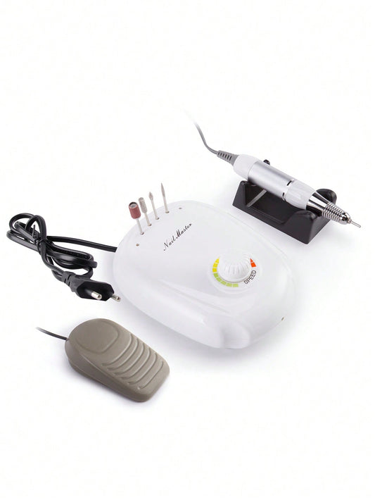 1pc ABS Electric Nail Clipper, Modern Letter Graphic Automatic Nail Clipper For Home