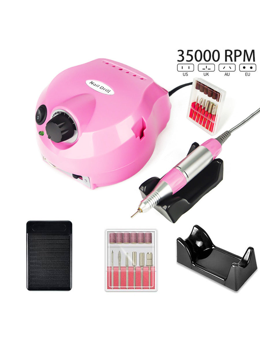 1pc 35000RPM Electric Nail Drill Professional Manicure Machine Nail Sander Set Nail Drill Bit Portable