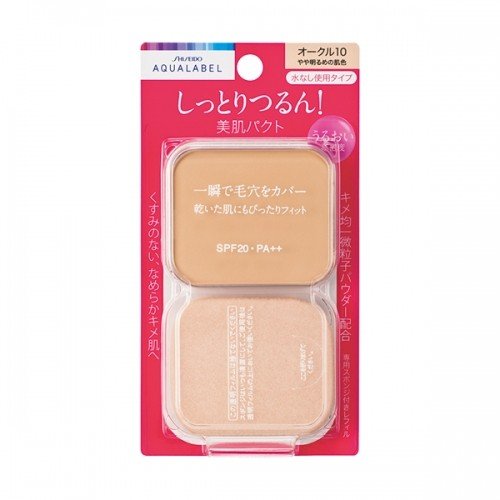 Shiseido Aqua Label Moist Powdery Pink Ocher 10 SPF20/ PA ++ 11.5g [refill]
